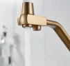 Смеситель для кухни Maretti Eleganza Gold ENG31RGF13 Золотой сатин Белый
