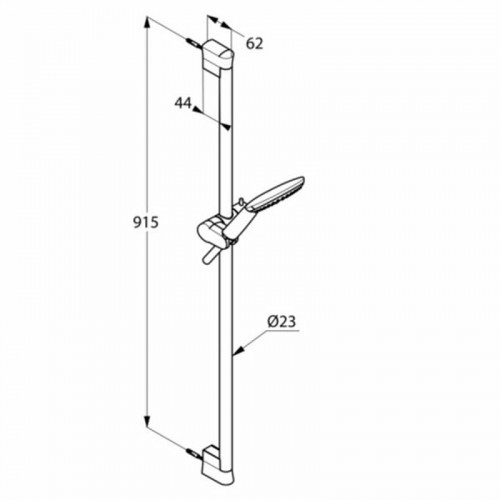 Душевой гарнитур Kludi Freshline 6784091-00 Белый Хром латунь на стену