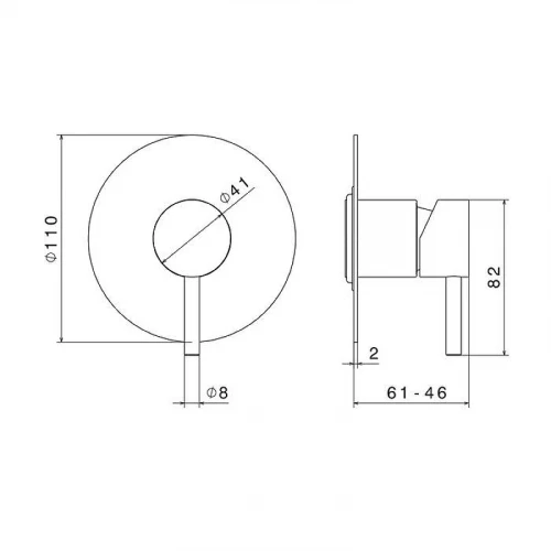 Смеситель для душа Newform X-Steel 316 69675EX.50.050 цвет Inox