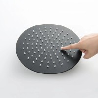 Верхний душ Aquatek AQ2077MB Черный матовый нержавеющая сталь