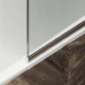 Шторка на ванну Maybah Glass MGV-132-5у 440x1400 в узком профиле Хром матовый стекло сатиновое