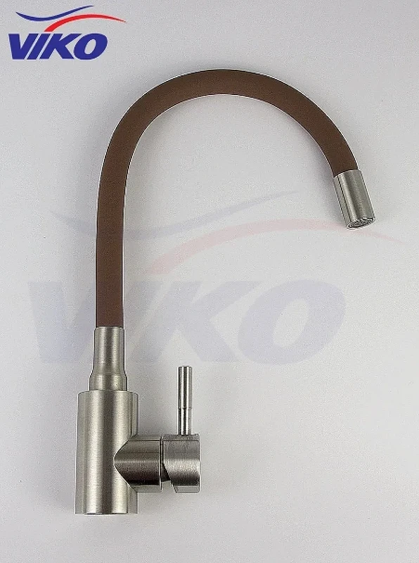Смеситель для кухни Viko V-4458 Нержавеющая сталь Коричневый