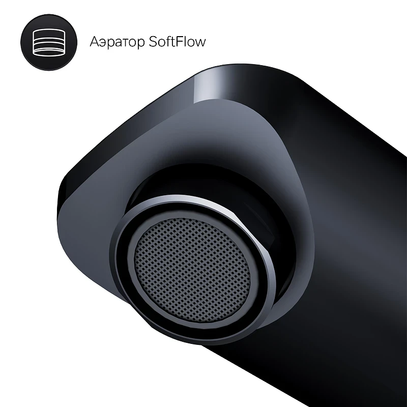 Смеситель для раковины AM.PM X-Joy F85A92522 Черный матовый латунь