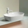 Раковина-чаша Ceramicanova Element 60 CN6049 Белая глянцевая фарфор накладная