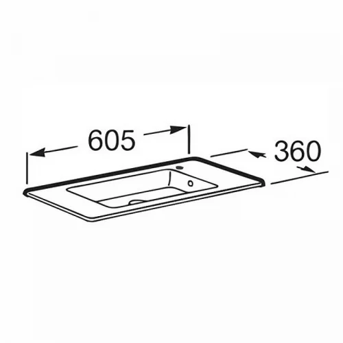 Раковина Roca Debba Unik 60 32799H00Y Белая