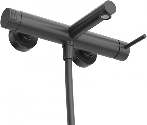 Смеситель для ванны Cezares Relax RELAX-VD-NOP Черный матовый нержавеющая сталь на стену