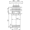 Донный клапан Rav Slezak MD0484Z click-clack Золото