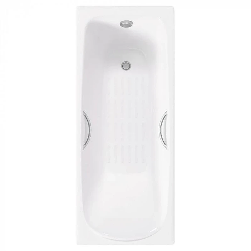 Чугунная ванна Delice Fusion 170х70 DLR230647R-AS цвет Белый с отверстиями под ручки с антискользящим покрытием