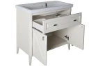 Комплект мебели для ванной ASB-Woodline Монте 80 Бежевый массив дерева