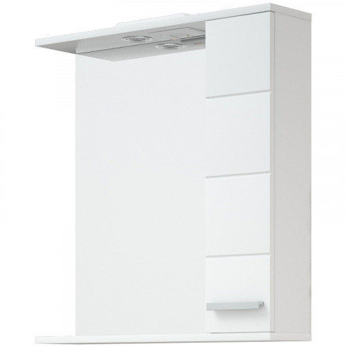 Зеркало со шкафом Corozo Денвер 60 SD-00000533 Белое МДФ / ЛДСП, стекло