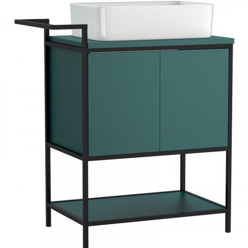 Тумба под раковину Cersanit Botanique 80 63014 Зеленая МДФ / ЛДСП