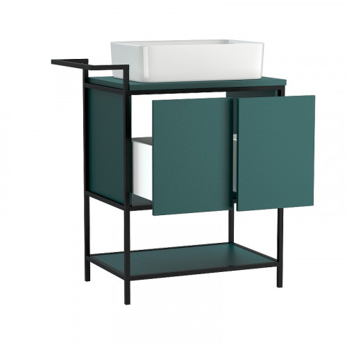 Тумба под раковину Cersanit Botanique 80 63014 Зеленая МДФ / ЛДСП