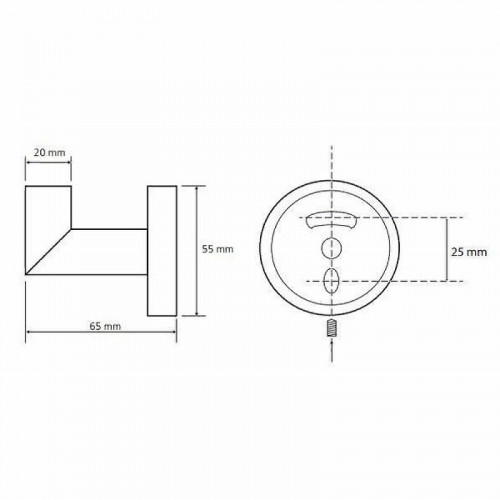 Крючок Bemeta Dark 104206020 Черный
