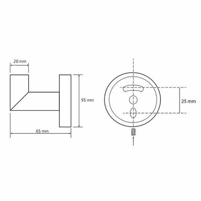 Крючок Bemeta Dark 104206020 Черный