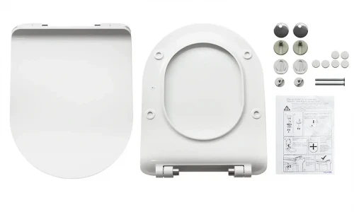 Унитаз компакт Sanita Luxe Next WC.CC/Next/2-SlimDM/WHT.G/S1 цвет Белый с бачком и сиденьем Микролифт