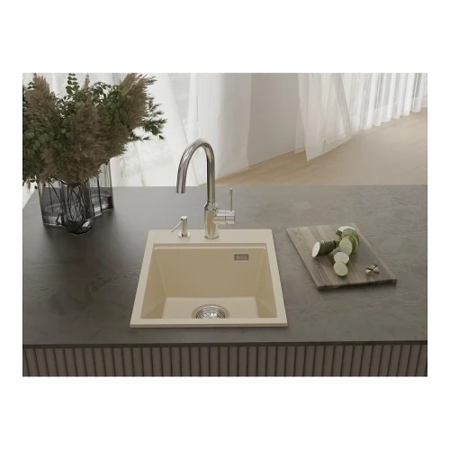 Кухонная мойка Rivelato Tesoro 40 TR-405 beige scuro цвет Темно-бежевый