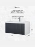 Тумба под раковину Uperwood Next Premium 80 3930205154 подвесная цвет Белый матовый Графит матовый