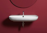 Раковина Simas Vignoni 100 VI12bi*1 Белая фаянс подвесная, накладная