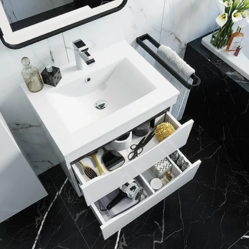 Раковина Iddis 60 0136000i28 Белая фарфор полувстраиваемая