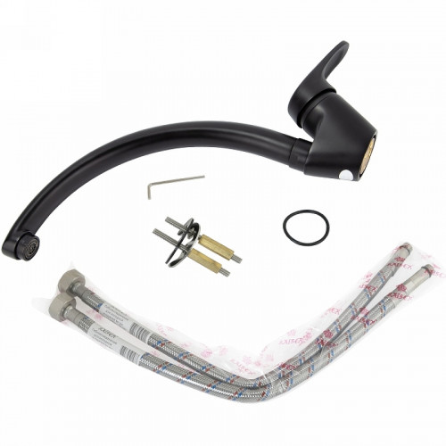 Смеситель для кухни Kaiser County 55244-9 Черный матовый латунь