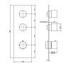 Смеситель для душа Fima Carlo Frattini Spillo Steel F3089X2INOX цвет Сталь