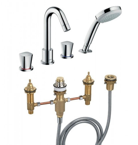 Смеситель на борт ванны Hansgrohe Logis 71314000S цвет Хром