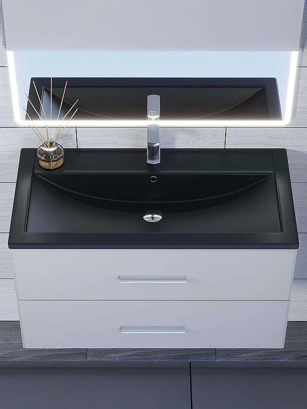 Раковина Uperwood Foster Quartz 90 291030042 цвет Уголь