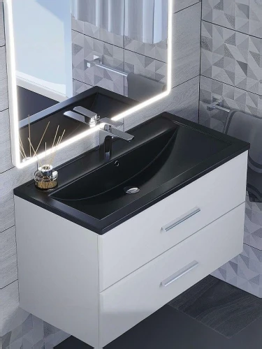 Раковина Uperwood Foster Quartz 90 291030042 цвет Уголь