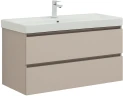 Тумба с раковиной Aquanet Вега 2.0 100 344756 подвесная цвет Бежевый