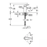 Смеситель для раковины Grohe Bauflow 23752000 Хром латунь