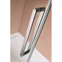 Душевая дверь в нишу Cezares Stylus-M BF-1 130 профиль Хром стекло прозрачное