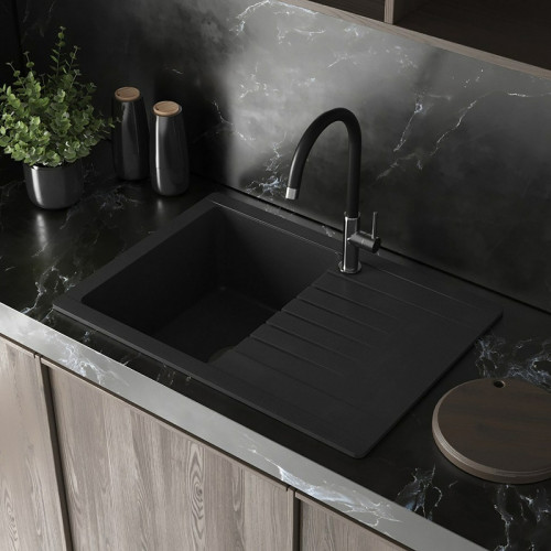 Смеситель для кухни Paini Sky 78CR57244SLMKM Хром Черный