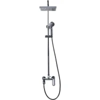 Душевая система Bravat Opal F6125183CP-A-RUS Хром латунь на стену