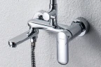 Душевая система Bravat Opal F6125183CP-A-RUS Хром латунь на стену