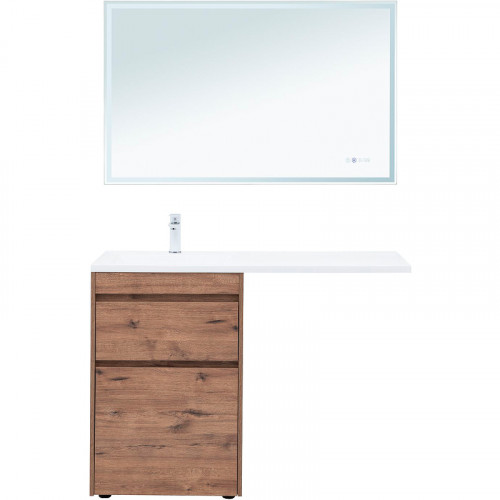 Тумба с раковиной Aquanet Токио 120 L 335587 Дуб веллингтон МДФ / ЛДСП