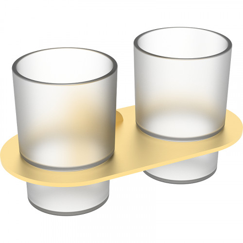 Стакан для зубных щеток Raglo R300.08.03 двойной Золото матовое