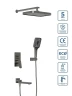 Душевая система BelBagno Due DUE-VDSET-GM цвет Оружейная сталь