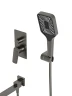 Душевая система BelBagno Due DUE-VDSET-GM цвет Оружейная сталь