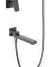Душевая система BelBagno Due DUE-VDSET-GM цвет Оружейная сталь