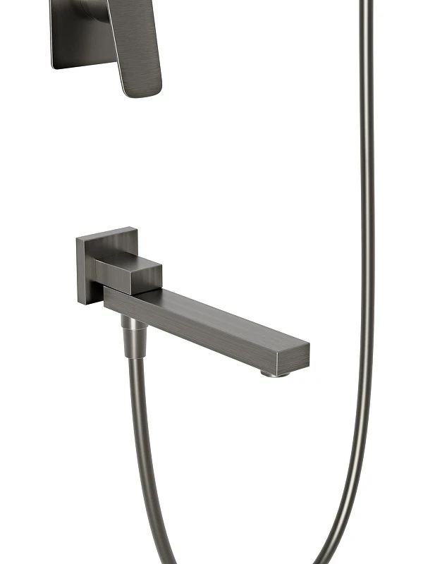 Душевая система BelBagno Due DUE-VDSET-GM цвет Оружейная сталь