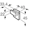 Крючок Roca Rubik 816840024 цвет черный матовый