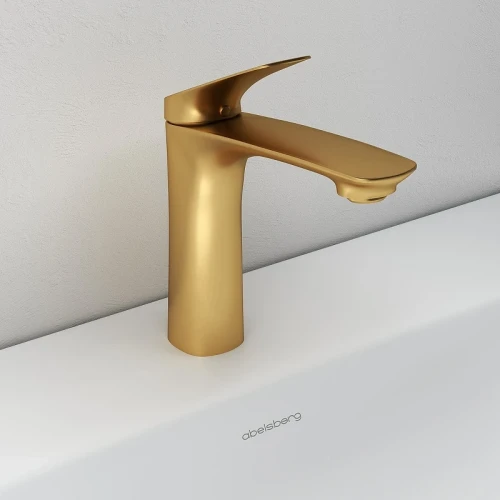 Смеситель для раковины Abelsberg Perfecta INF60101BG цвет Королевское золото