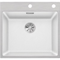 Кухонная мойка Blanco Subline 500-IF/A SteelFrame 524112 Белая искусственный камень (литьевой мрамор), нержавеющая сталь встраиваемый