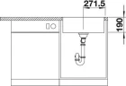 Кухонная мойка Blanco Subline 500-IF/A SteelFrame 524112 Белая искусственный камень (литьевой мрамор), нержавеющая сталь встраиваемый