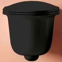 Унитаз Artceram Chic CHV001 17 00 подвесной Черный матовый без сиденья подвесной