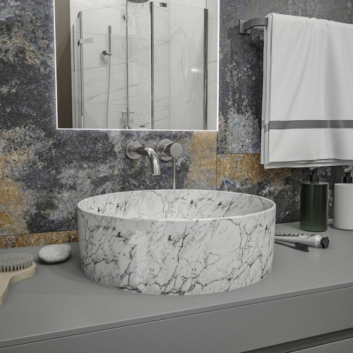 Раковина-чаша Maretti Elena 41 EA13NS10-740MR цвет Белый мрамор