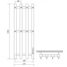 Электрический полотенцесушитель Melodia della vita Etude Electro Ferrum 120х21 П4 MTREEF12021bk Черный