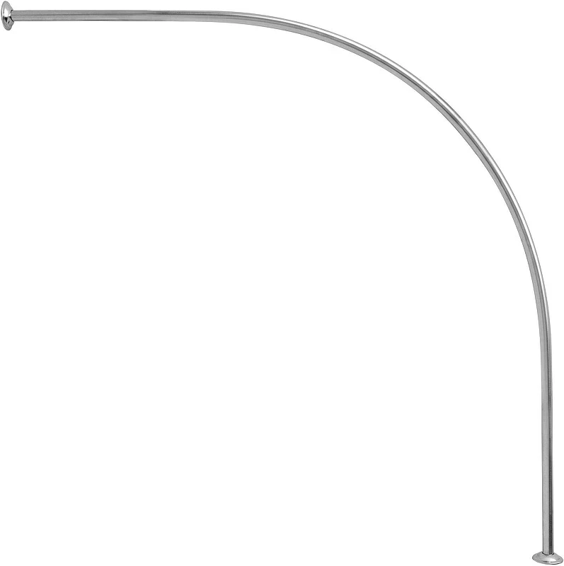 Карниз для ванны Aquanet Malta 150х150 156490 цвет Хром