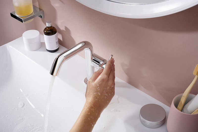 Смеситель для раковины Hansgrohe Tecturis S 73320000 Хром латунь