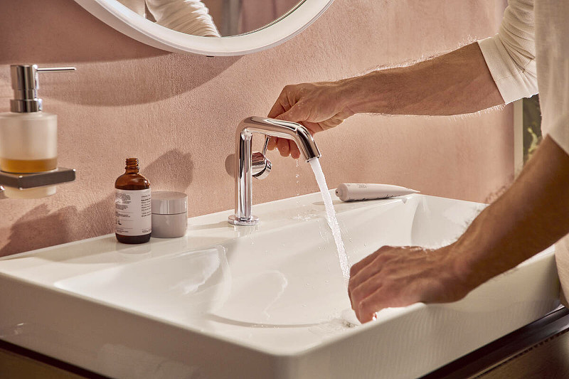 Смеситель для раковины Hansgrohe Tecturis S 73320000 Хром латунь